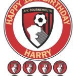 Bournemouth fc Icing Birthday Cake topper
