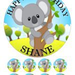 KOALA ICING BIRTHDAY CAKE TOPPER