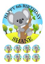 KOALA ICING BIRTHDAY CAKE TOPPER