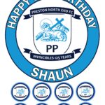 preston NORTH END ICING BIRTHDAY CAKE TOPPER