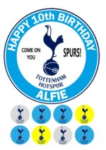 TOTTENHAM FC ICING BIRTHDAY CAKE TOPPER