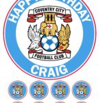 coventry fc ICING BIRTHDAY CAKE TOPPER