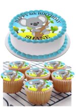 KOALA ICING BIRTHDAY CAKE TOPPER CUPCAKES