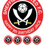 sheffield united ICING BIRTHDAY CAKE TOPPER