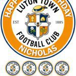 luton town Icing Birthday Cake topper