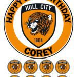 hull city ICING BIRTHDAY CAKE TOPPER
