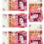 £50 notes Icing Birthday Cake topper