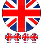 union jack Icing Birthday Cake topper