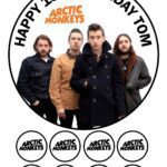 arctic monkeys birthday icing cake topper