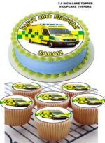 AMBULANCE ICING BIRTHDAY CAKE TOPPER