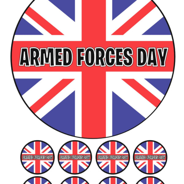 ARMED FORCES DAY cake topper