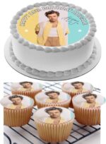 HARRY STYLES CUPCAKE TOPPER BIRTHDAY