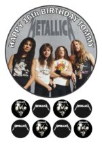 metallica cupcakes topper