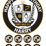 port vale fc birthday cake topper