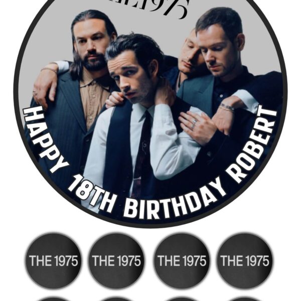 the 1975 cake topper