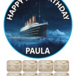 TITANIC ICING CAKE TOPPER