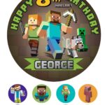 minecraft cake topper
