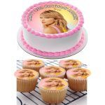 Taylor Swift cake topper set with edible print