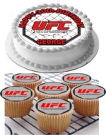 UFC BIRTHDAY ICING CAKE TOPPER