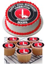 Charlton athletic fc icing cupcakes