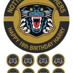 Nottingham Panthers Cake Topper & 8 Cupcake Toppers