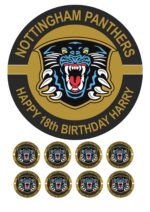 NOTTINGHAM PANTHERS CAKE TOPPER