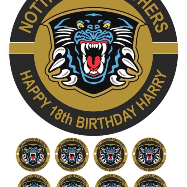 NOTTINGHAM PANTHERS CAKE TOPPER