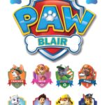 paw patrol cake topper name icing cake topper