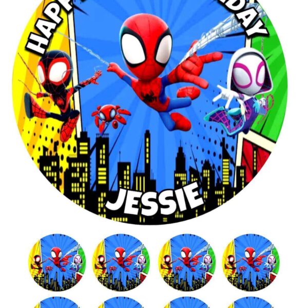 Spidey and His Amazing Friends spiderman cake topper