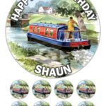 canal barge boat CUPCAKES
