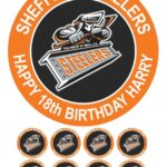 sheffield steelers birthday cake topper