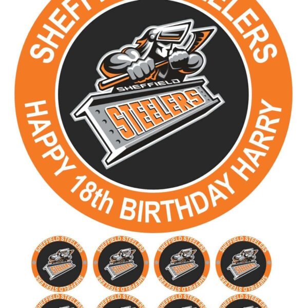 sheffield steelers birthday cake topper