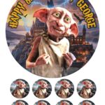 dobby harry potter icing cake topper