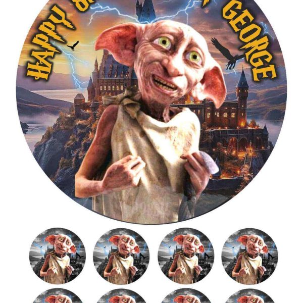 dobby harry potter icing cake topper