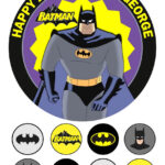 batman icing cake topper
