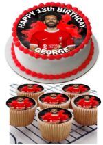 MO SALAH ICING CUPCAKE TOPPERS