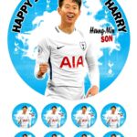 SON heung min cake topper