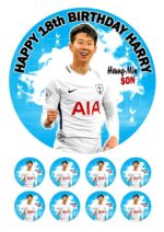 SON heung min cake topper