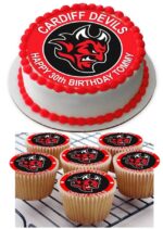 cardiff devils ice hockey icing cupcakes birthday
