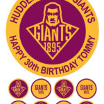 hudderfields giants icing cake topper