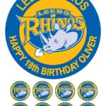 leeds rhinos icing cake topper