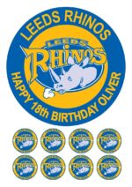 leeds rhinos icing cake topper