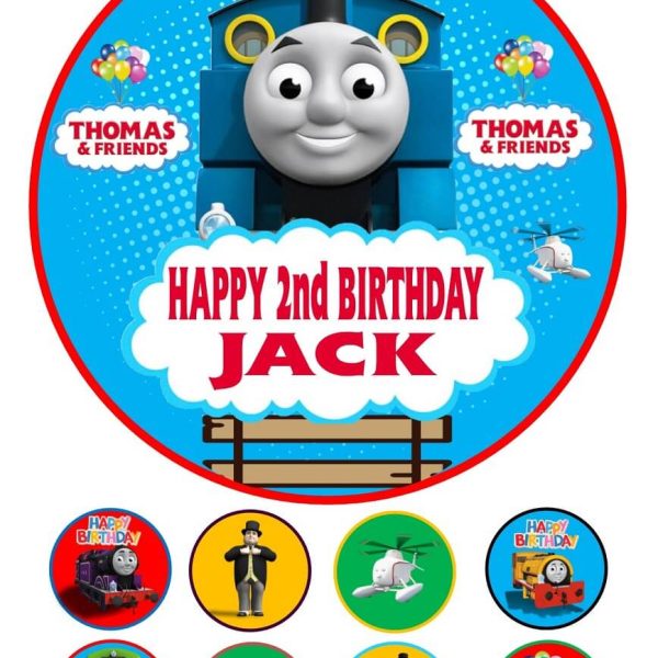 THOMAS THE TANK ENGINE ICING BIRTHDAY CAKE TOPPER