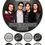 Catfish And The Bottlemen Icing Birthday Cake Topper & 8 Cupcake Toppers