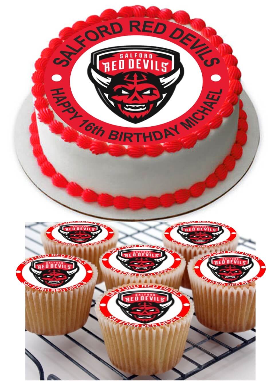 thumbnail image 2 of Hendricks Gin Edible Icing Cake Topper – Front & Back Labels With Cupcake Toppers 2 of 5