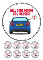 passed driving test cake topper