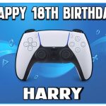 A4 PlayStation 5 PS5 Icing Birthday Cake Topper