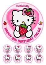 hello kitty birthday cake topper