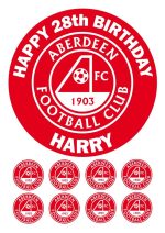 ABERDEEN FC BIRTHDAY CAKE TOPPER