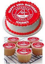 ABERDEEN FC CUPCAKE TOPPERS